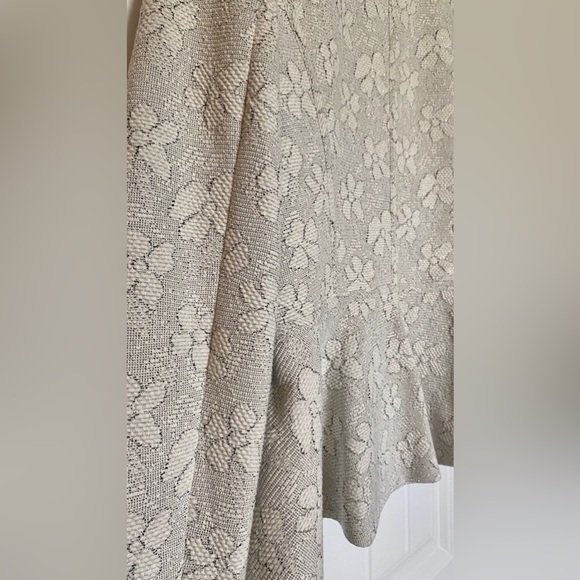 DKNY Floral-Print Zip Up Peplum Jacket Size 8 - Picture 5 of 13